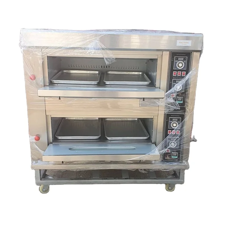 Commercial Kitchen 2 deck 4 trays Baking Oven Industrial Bread Pizza Cake electric bakery ovens bakery machinery ovens pizza