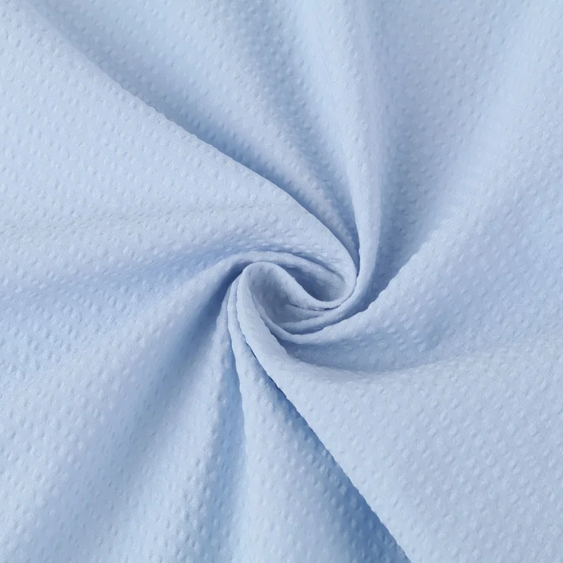 Fashion elastic wrinkle  polyester fabric texture cotton hand feeling crepe stripe  shirt jacket fabric