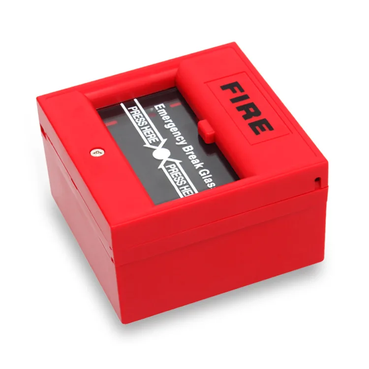 Fireproof Material 24V High Quality Glass Break Fire Alarm Emergency Manual Call Point