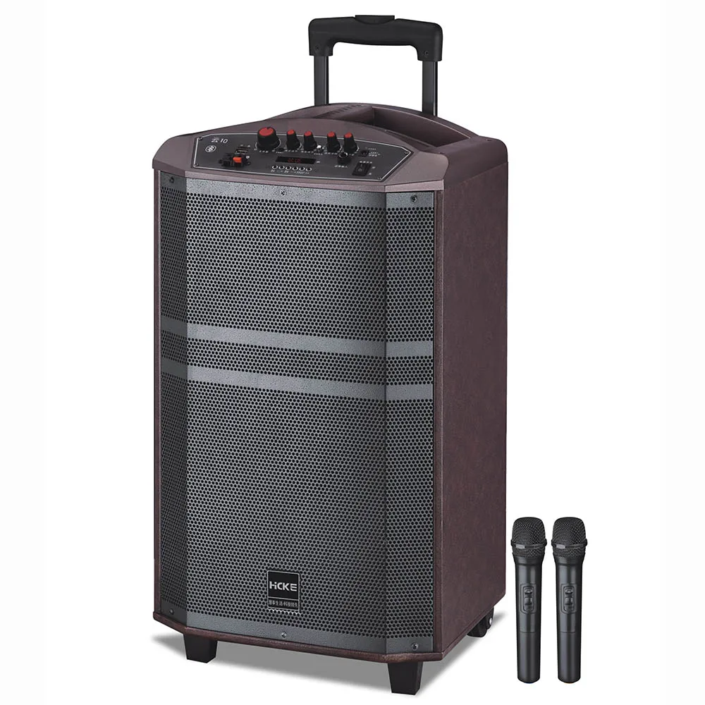 Grade A high quality guaranteed  with fm radio usb fm remote control trolley speaker with wireless microphone