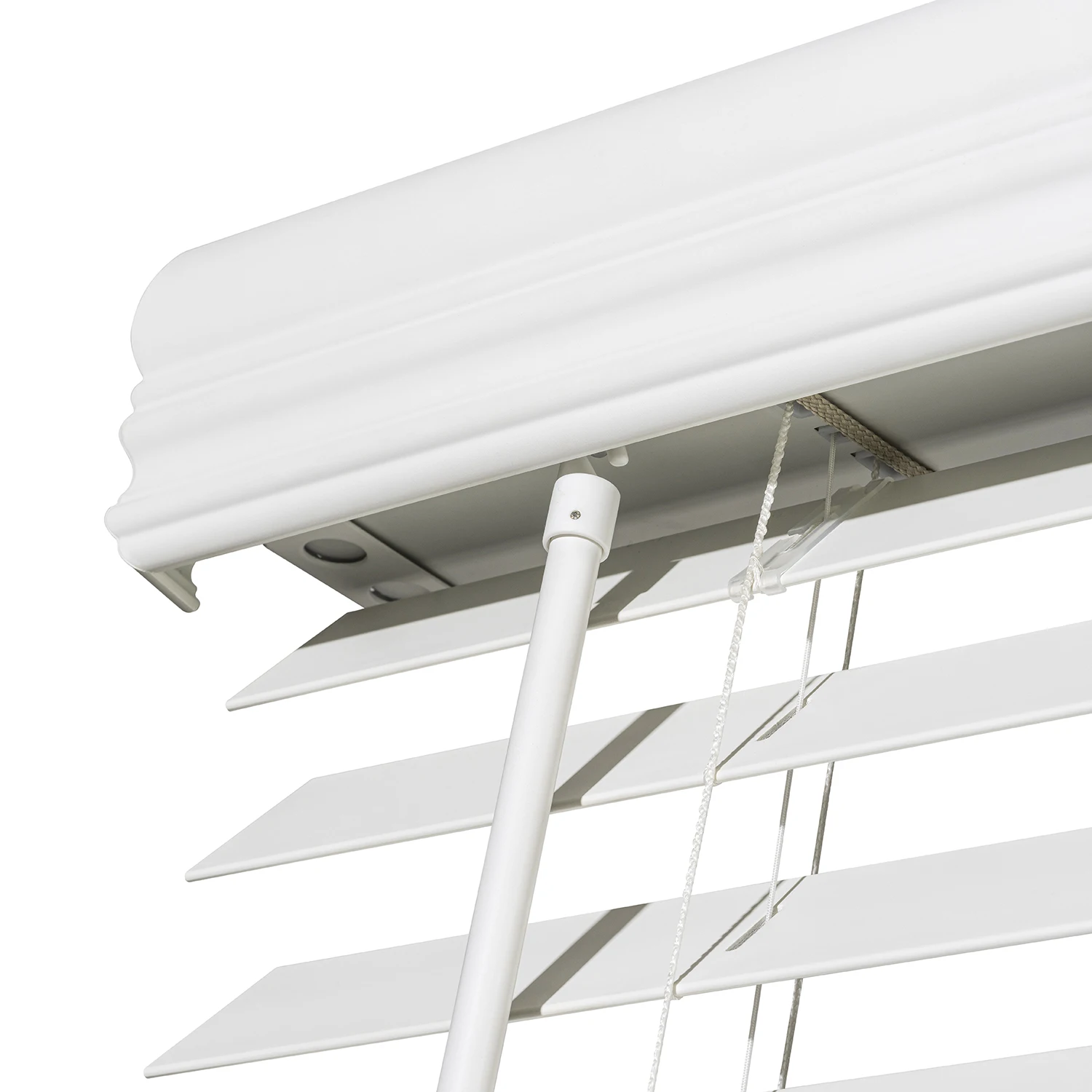 Commercial Grade Cordless 1-Inch Vinyl Mini Blinds Horizontal Venetian Slat Light Filtering Darkening Perfect for Kitchen