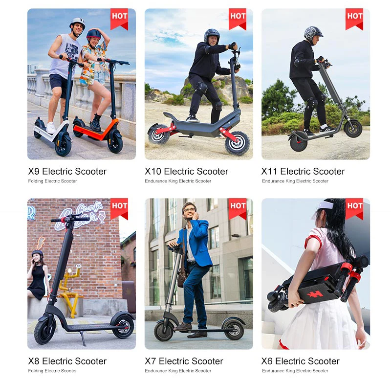 hx 7 Scooter Adult Brushless Motor 350w Skuter X7 Detachable Battery Electric Two-wheel eScooter saket board electric 1