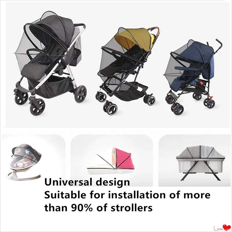Mosquito Net for Stroller Perfect Bug Net for Strollers Durable Net Cover for Bassinet