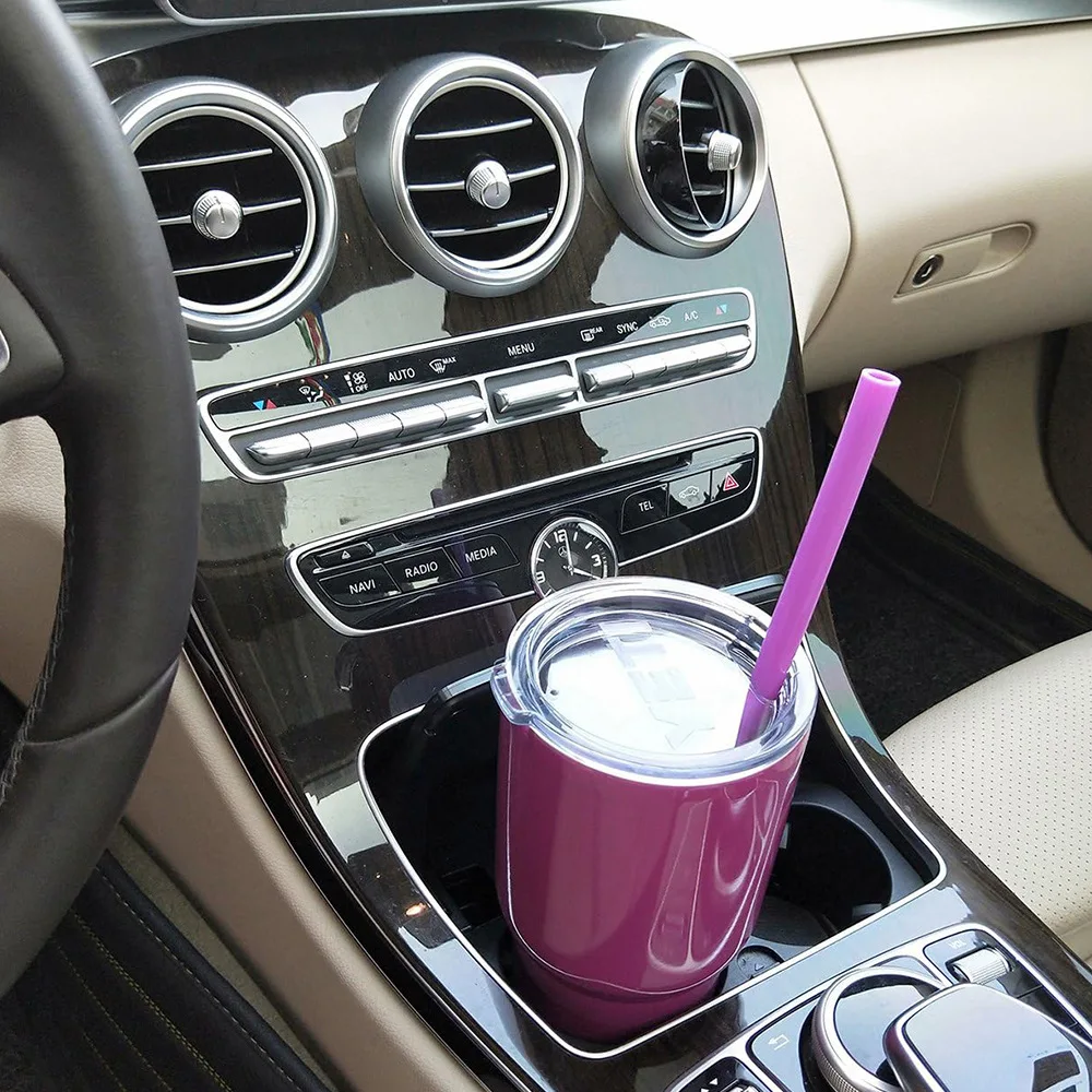 Reusable Food Grade Silicone Straw Replacement For Stan ley 40oz Adventure Travel Tumbler Cup Water Jug
