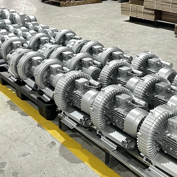 4KW Vacuum Pump Side Channel Blowers 4KW/380V Electric Turbine Vortex Ring Blower