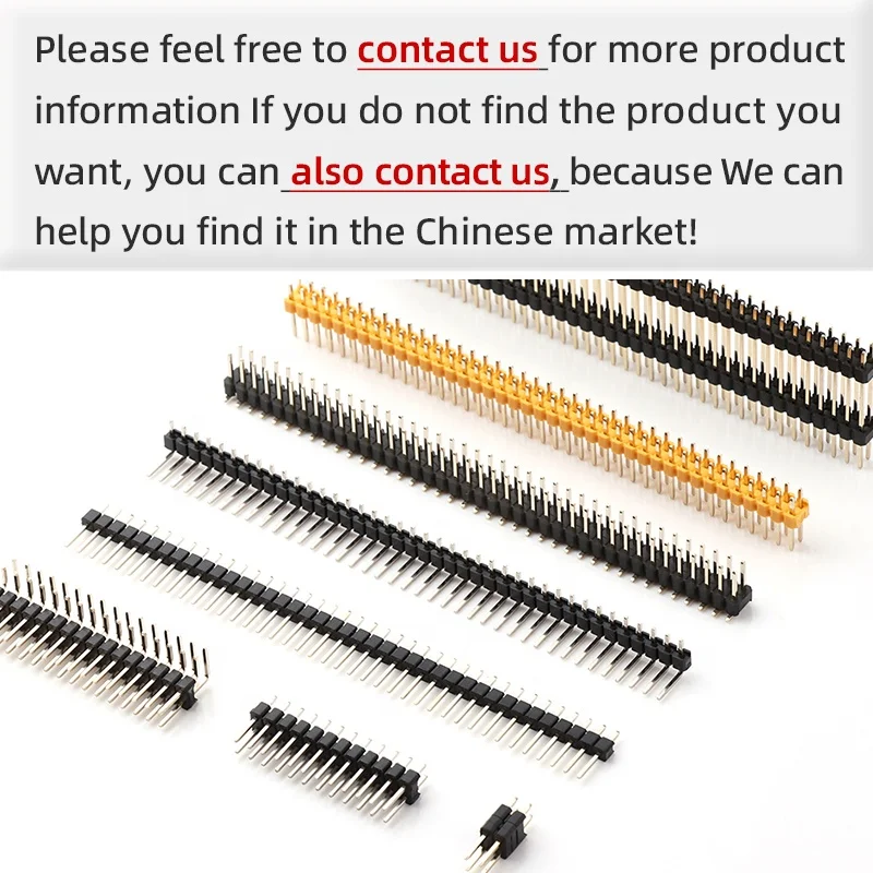 1.27 Pin Headers Male Dual Rows SMT Type 2-40Pins Pitch 1.27mm pin header connector