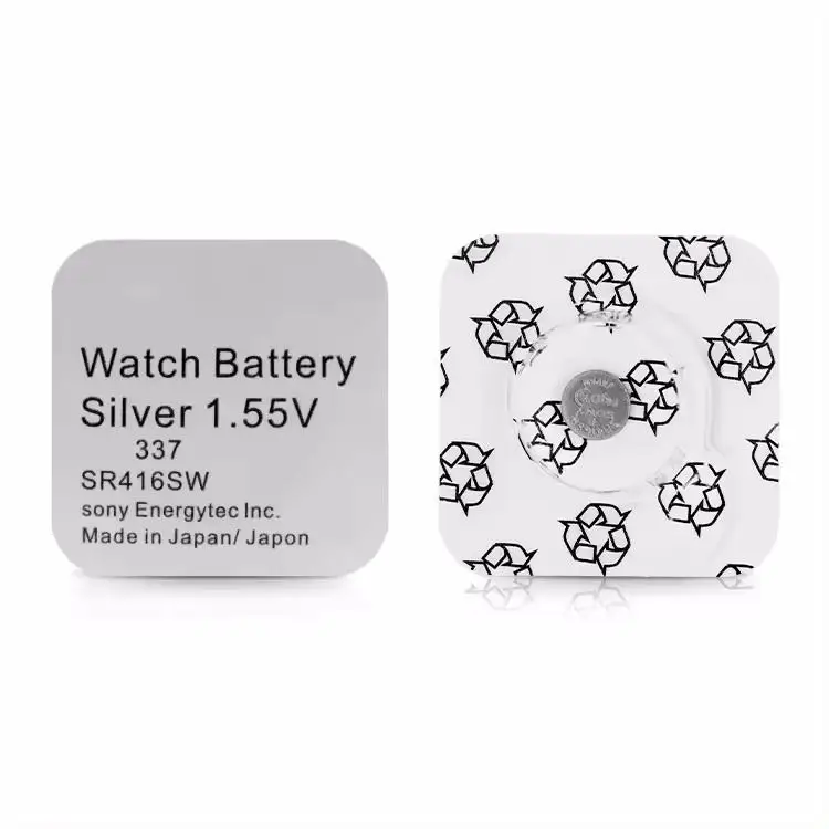 337 SR416SW button cell batteries 1.55V coin Silver Oxide battery 623 D337 V337 SP337 watch battery