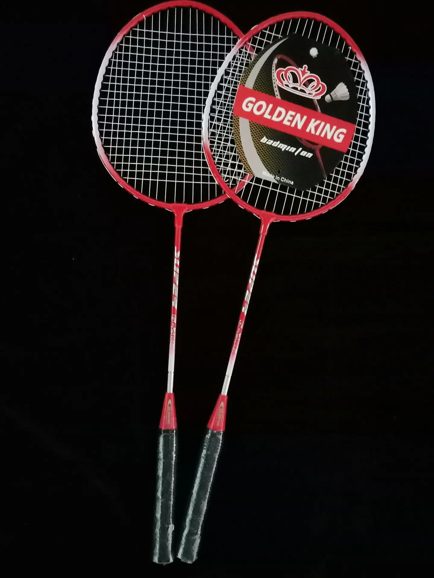 Promotion quality steel bat badminton custom logo badminton rackets low prices factory direct badminton bat and ball