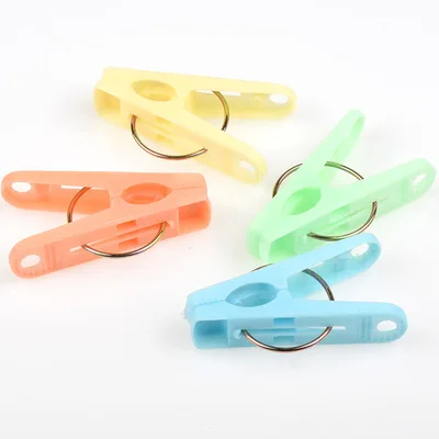 Manufacturer wholesale mini plastic clothing clip color plastic grip strong drying clothes clip