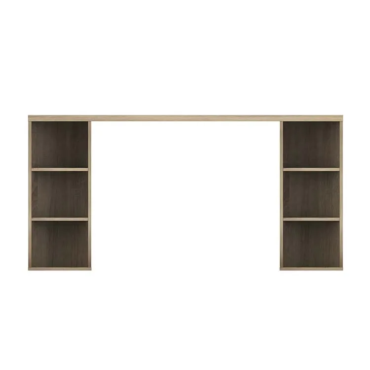 Large storage computer desk modern writing table for home office library student study bedroom With bookshelf