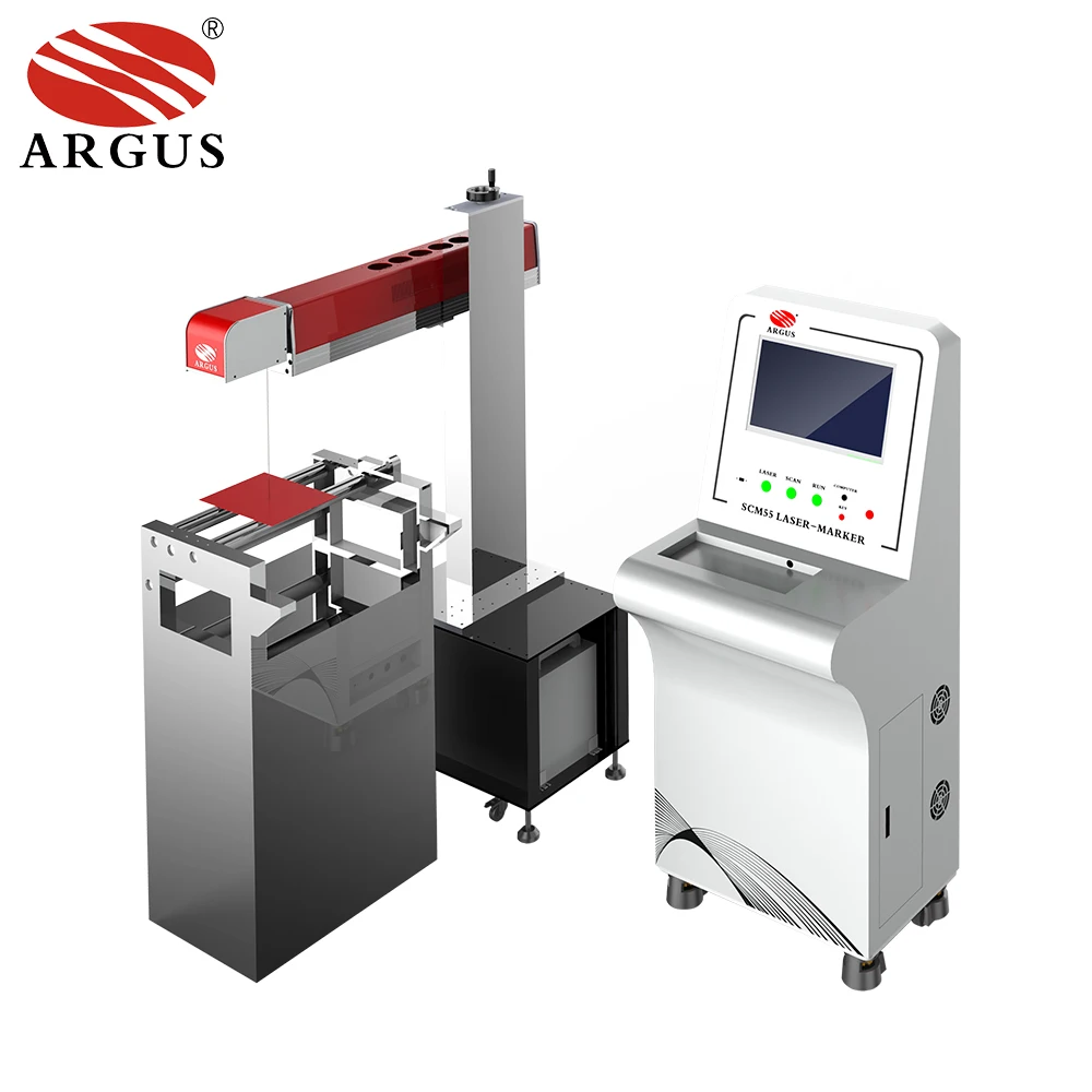 ARGUS High-Speed CO2 Laser Marking Machine Retail New Condition Flexible Packaging Easy Tearing Line Techniques Bulk Perforation