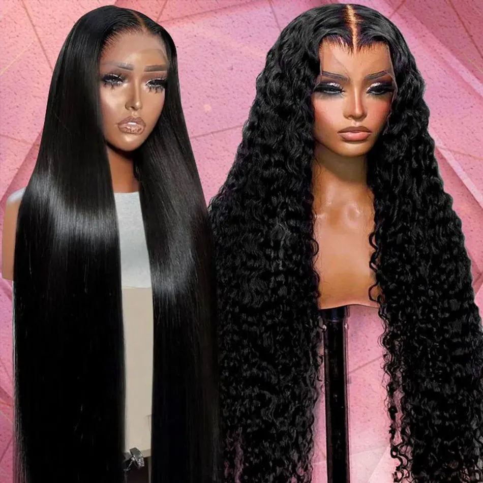 Raw unprocessed Burmese virgin hair, HD lace full frontal wig Glueless Cuticle Aligned 100% human hair deep wave wigs for women