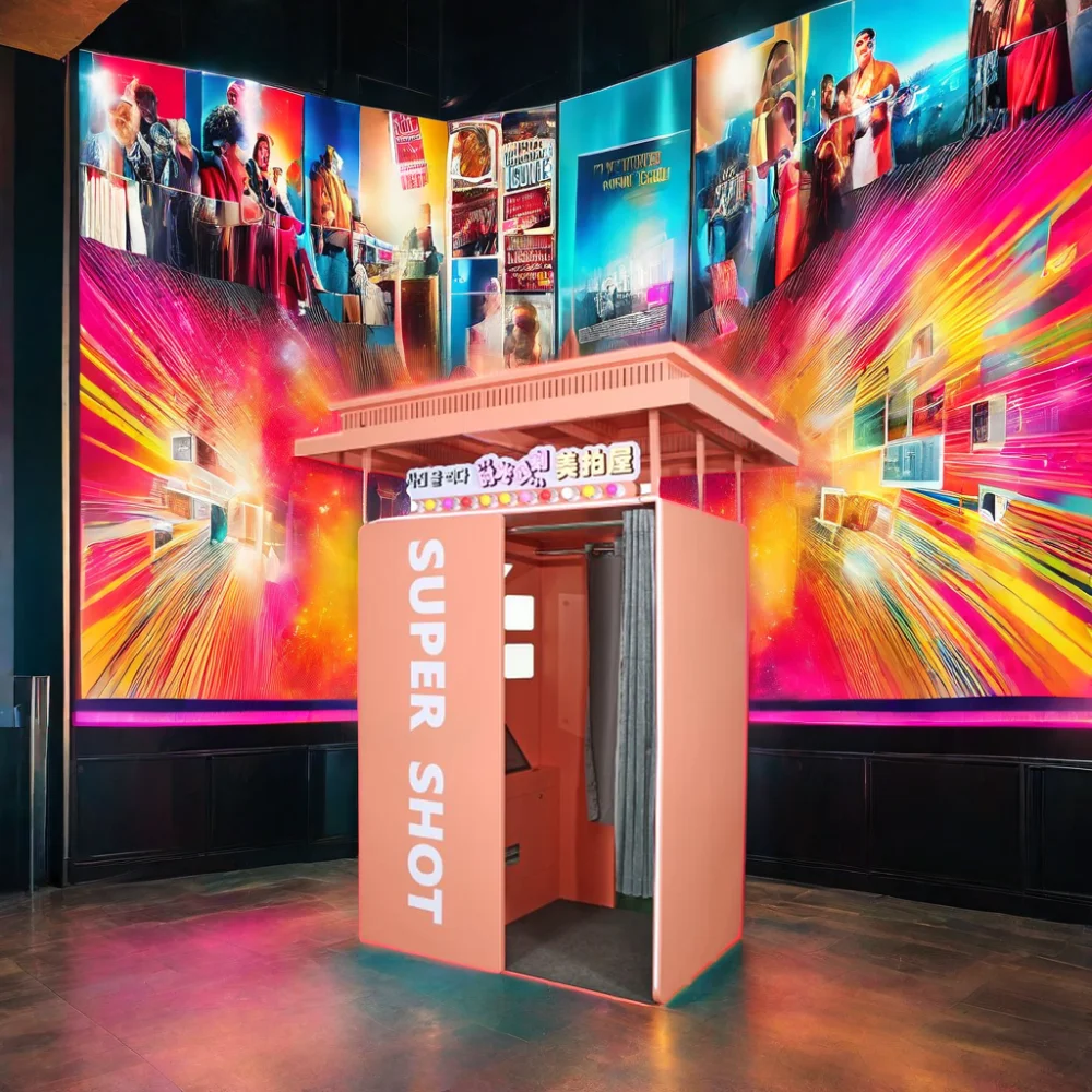 Hot Sale New Portable Selfie 360 Spinner Degree Platform Business Photo Booth Camera Vending Machine 360 Video Booth