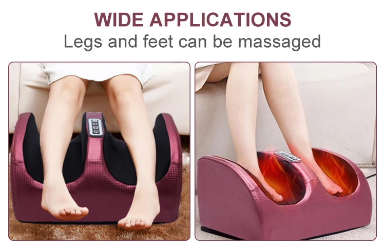 Cheap Price Pain Relief Portable Electric Heating Shiatsu Kneading Rolling Vibration Calf Leg Foot Massager