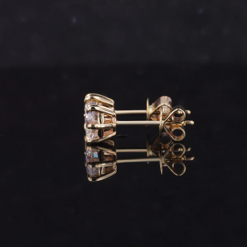 Gold hoop earrings 14k gold ear hoops wholesale gemstone raw stone earring silver stud moissanite earrings