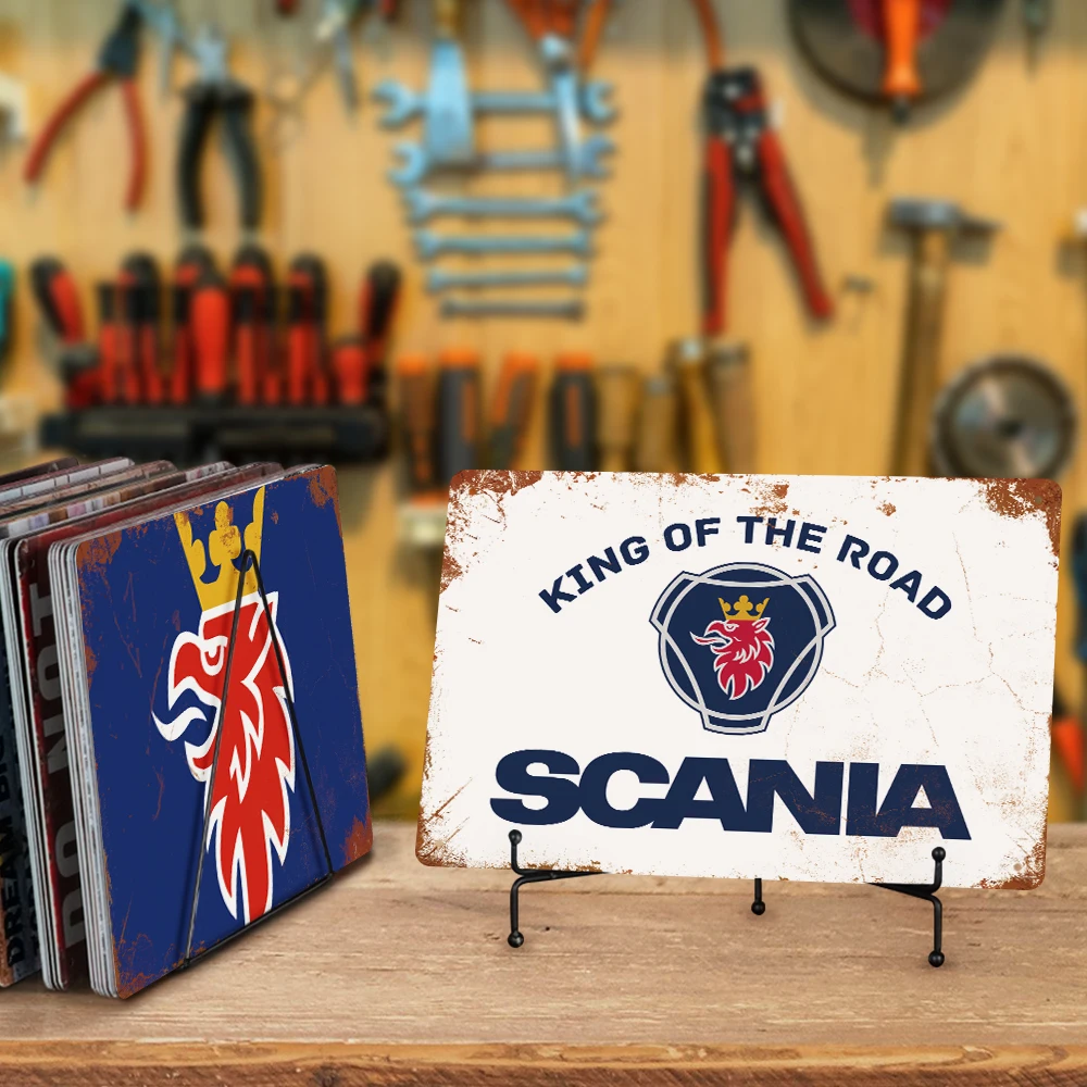 Putuo Decor Wholesale 20x30cm Truck Vintage Metal Tin Signs Man Cave Garage Wall Decor Metal Plaque Sign