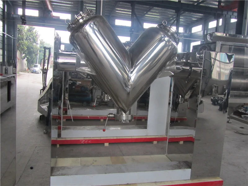 China Supplier Rotating V blender powder mixer for spice mixer
