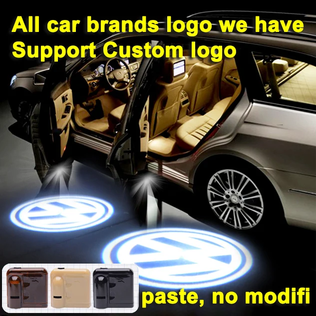 Car-styling Universal Wireless Car Door Led Welcome Projector Logo Ghost Shadow Night Light Car Accessories for Lada