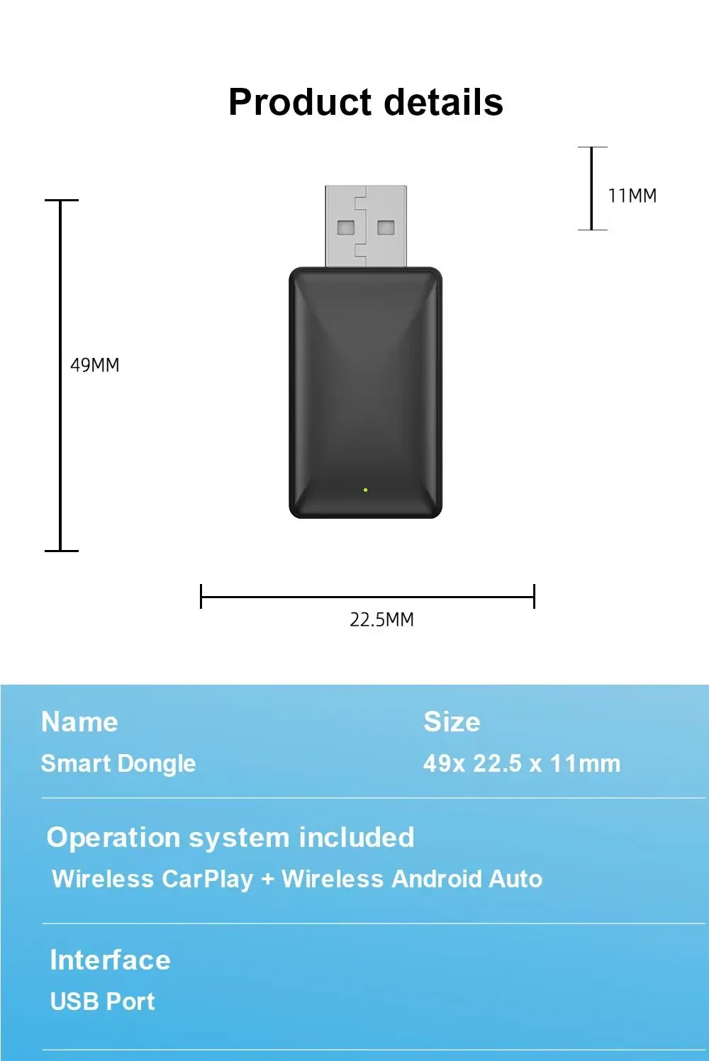 Горячая распродажа 2 в 1 проводной беспроводной адаптер carplay для iPhone USB Convert Carplay с AI Box Auto Electronics