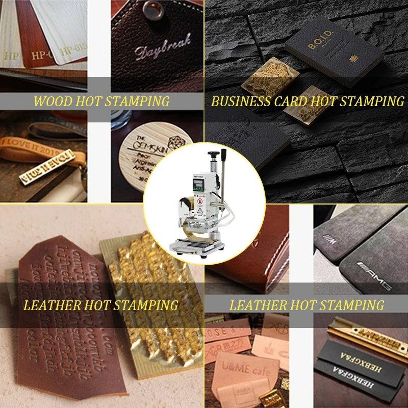 Manual Automatic Foil Feeding Custom DIY Logo Stamp Digital Hot Stamping Machine Leather Embossing Heat Press Machine