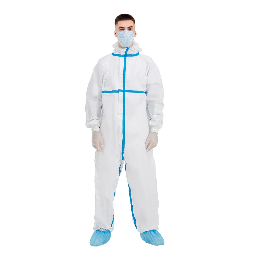 Factory Protection Chemical Protection Coverall Hazmat Type 3 4 5 6 Chinese Customized Designs Supplied