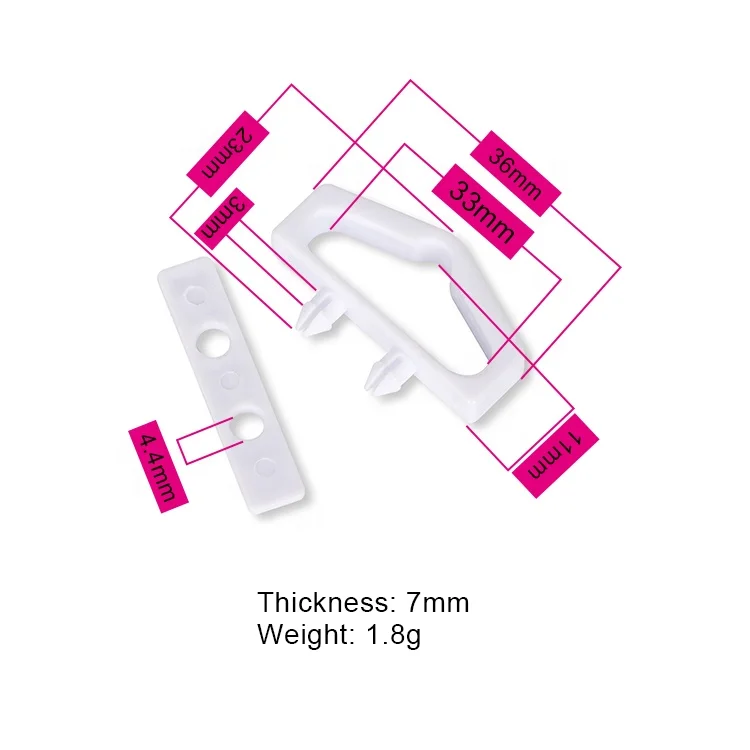 Wholesale plastic euro hook for boxes packaging plastic hanger hook for box display