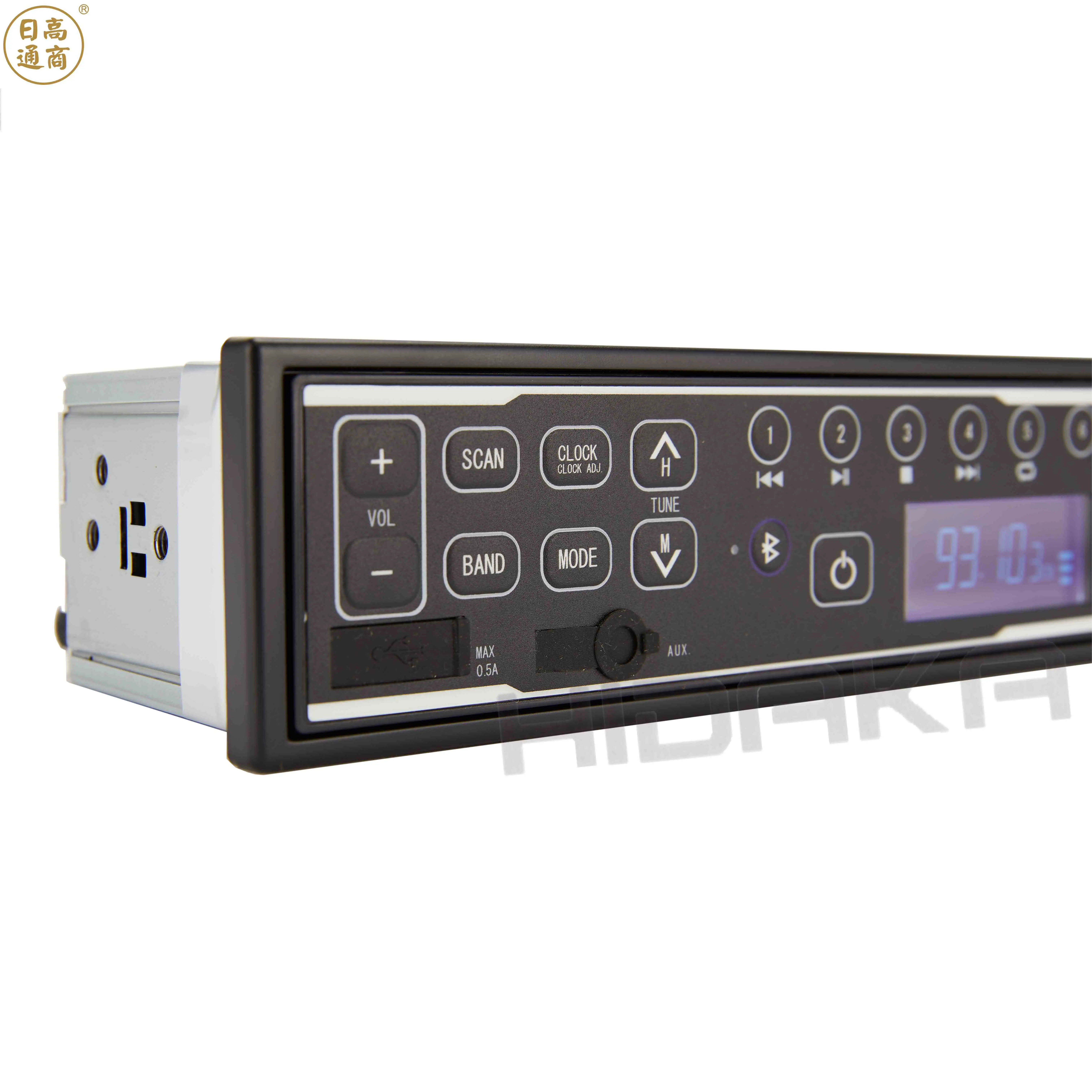 HIDAKA  M202 12V 24V heavy machine Radio with Bluetooth USB charge 0.5A AUX for Hitachi Takeuchi Komatsu excavator Car radio