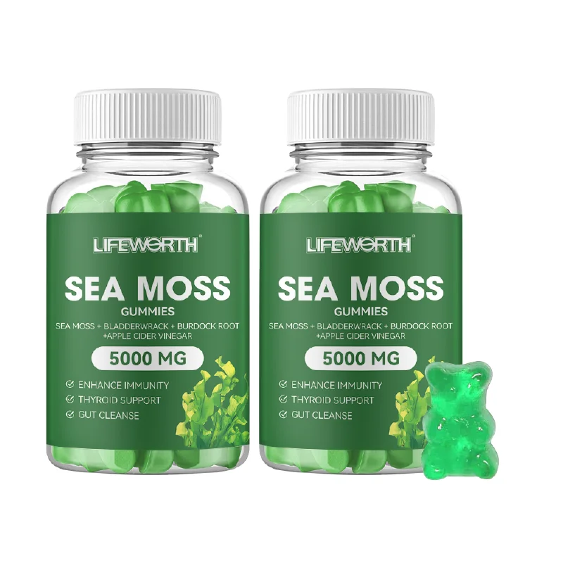 Lifeworth OEM Sea Moss Gummies Burdock Root Gummies Sea Moss and Bladder wrack gummies Sea moss