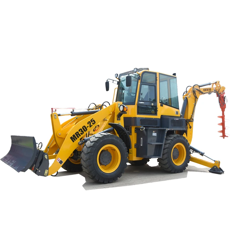 Heavy Tractor Backhoe loader for sale 2500kgs MR30-25 with hammer and rotating grab