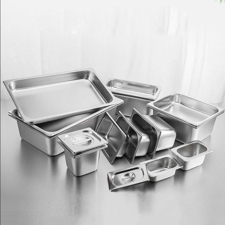 stainless steel gn 1/1 all size food pan gastronorm container  food gn pan
