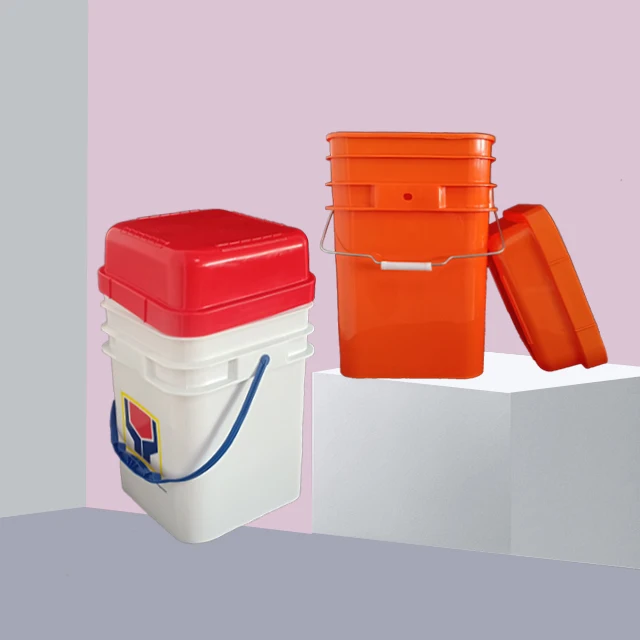 Квадратный перерабатываемый бочонок с крышкой, многоразовое ведро для сбора средств на заказ