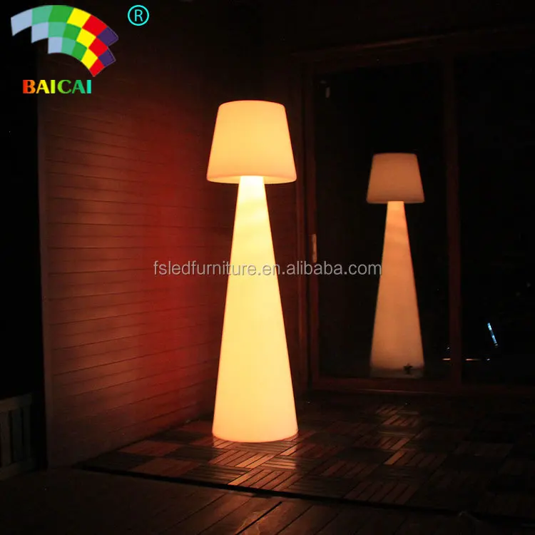 Modern 16 Colors Outdoor Waterproof Color Changing Standing High Big Led Floor Lamp