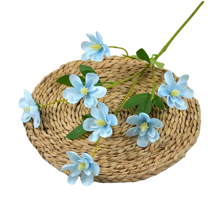 High Quality Orchid Artificial Flowers Red White Blue Orange Pink Freesia Silk Slower