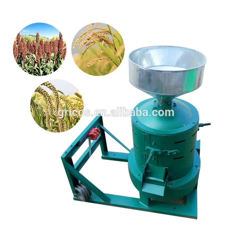 Dry soybean millet peeling dehulling machine wheat grain cleaning machine