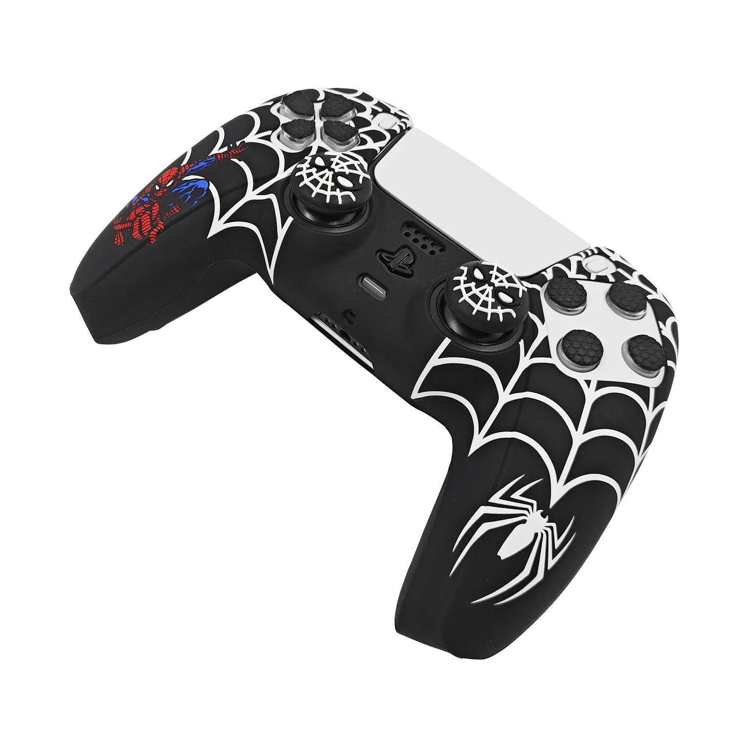 super hero thermal transfer print Silicone Skin Protective grip Cover Case For playstation 5 PS5 dualshock game Controller