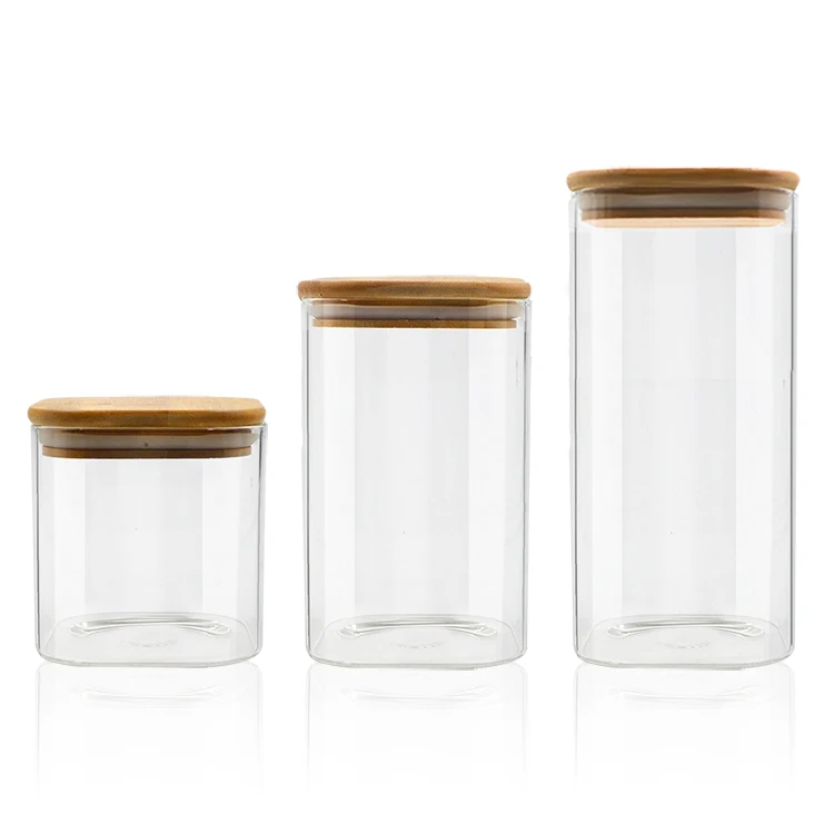 Factory Direct Supply Recycled Glass Jars Heat-Resisting High Borosilicate Glass Jar
