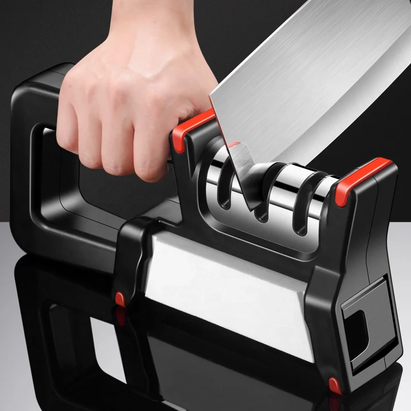 High Quality Stainless Steel Sharpening Stone Wholesale Blades 3 Or 4 Stage Scissor Knife Sharpener