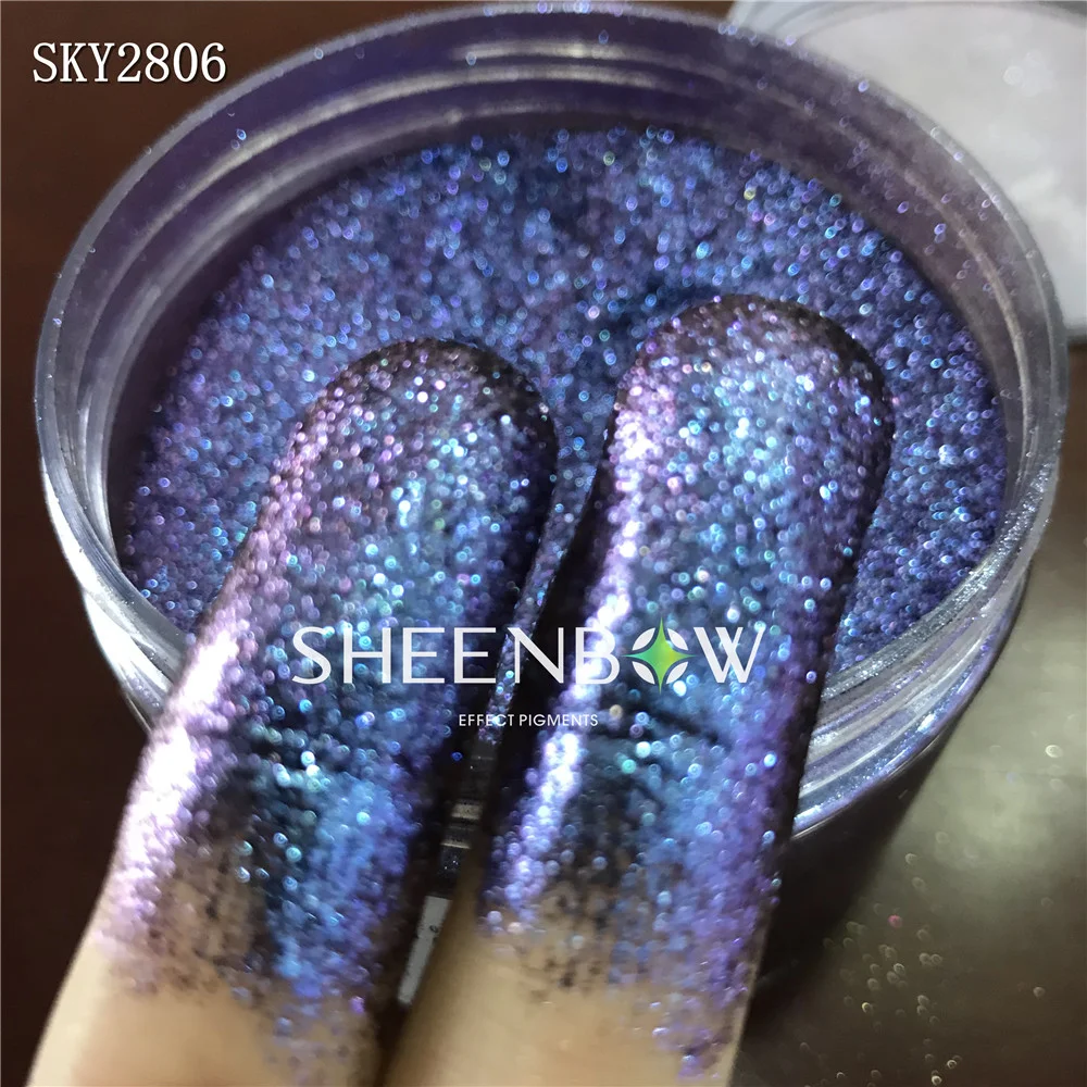 Sheenbow Жемчужный Порошок Хамелеон многохромовые пигментные тени для век