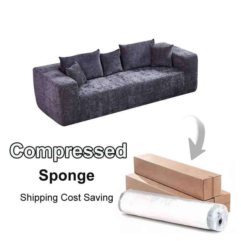Modern Interior Vacuum Packing Compress 2 3 Seater Sofa Set Home Living Room Furniture Compressed Living Room Sofas