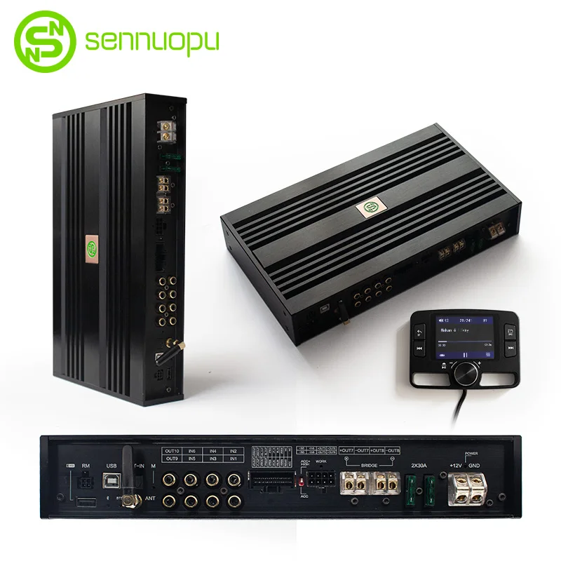 OEM sennuopu профессиональный автомобильный аудиоусилитель 8-канальный сетевой видеорегистратор Автомобильные усилители с 10 каналов DSP