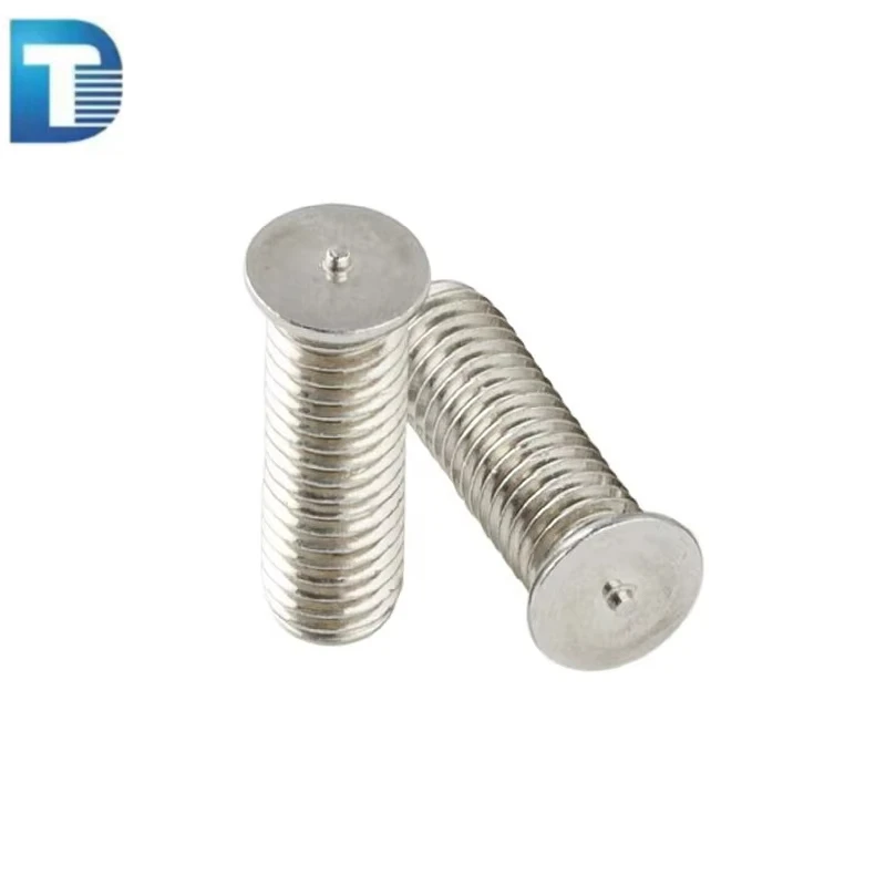 Factory Price M8 M10 SUS 304 316 316L Stainless Steel Weld Screw Customizable Sizes ISO 13918 Polished Plain Metric 9mm 25mm