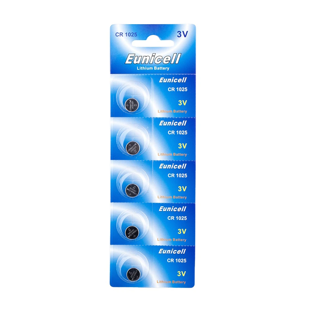 Eunicell cr1025 3v литиевая батарея CR1025 3V тип монет часы