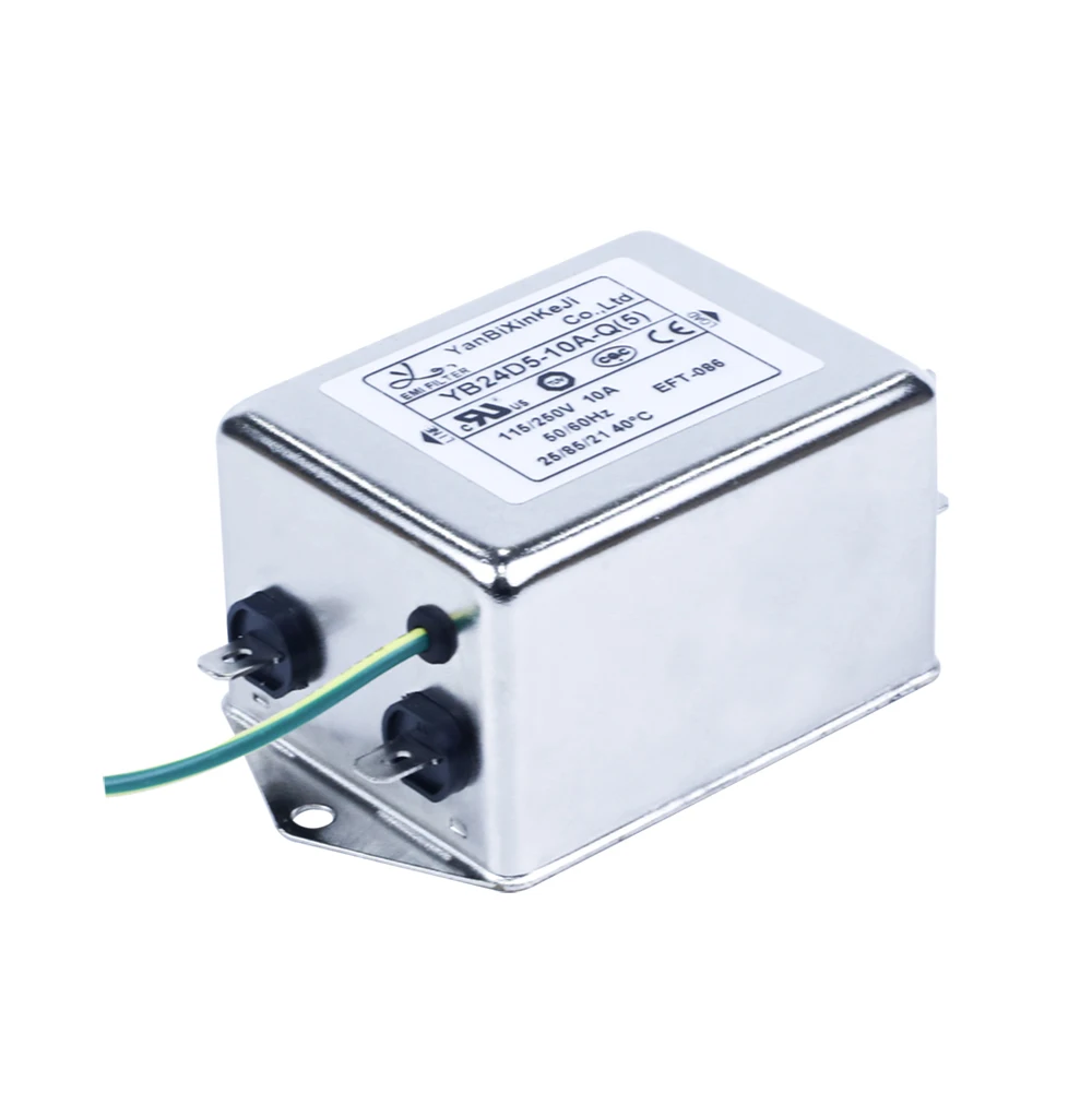 Монофазный фильтр электромагнитных помех, 20 А, улучшенная конструкция фильтрации для беговой дорожки