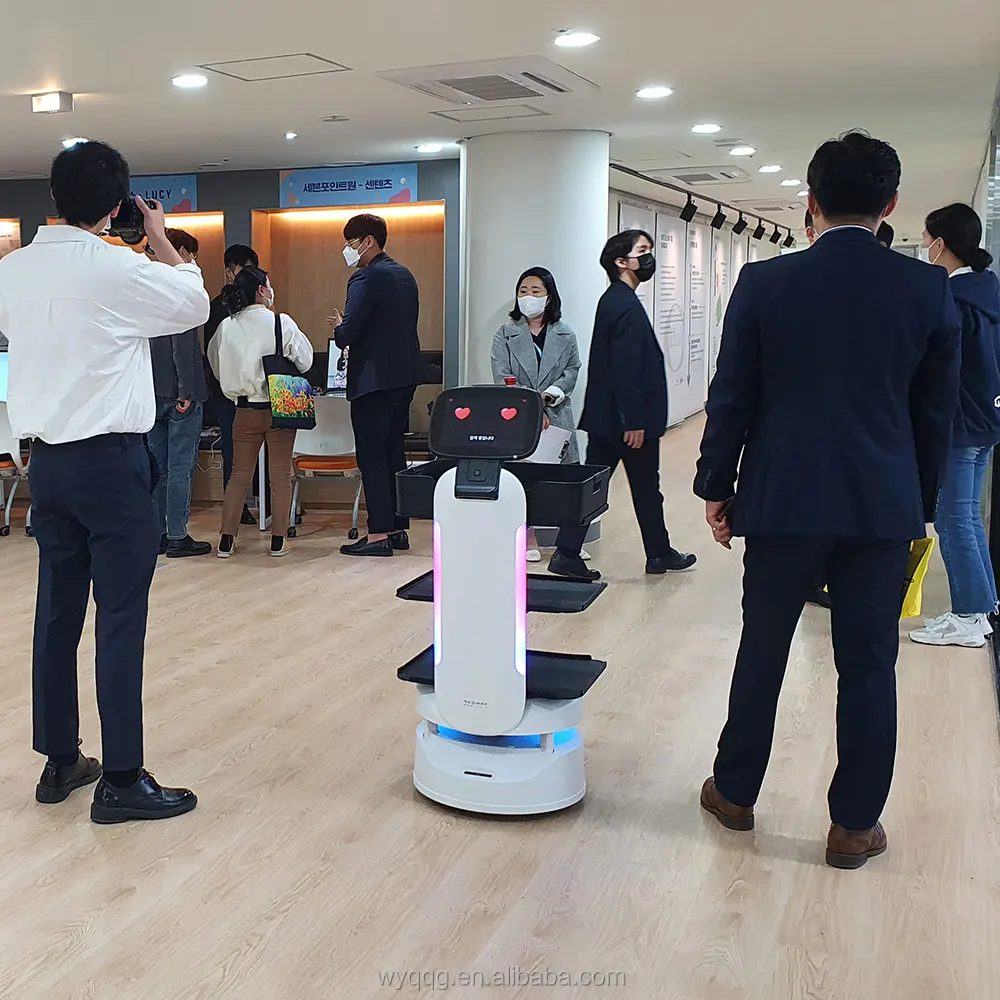 Segway Humanoid Smart Service Robot For Restaurant And Reception Customer By Auto Charge
