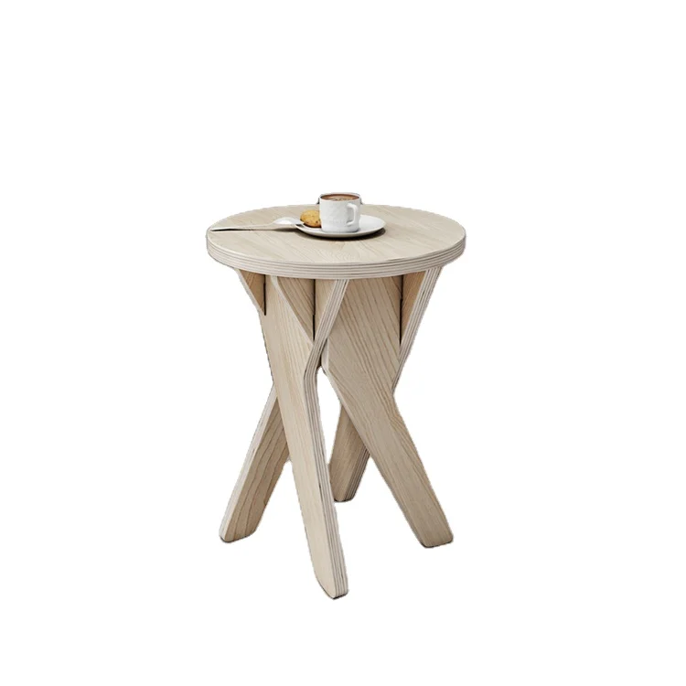 Modern Luxury Elegant Nordic Foot Stool Legs Round Small Ottoman Stool Sofa Gold Stainless Steel Living Room Furniture Wooden