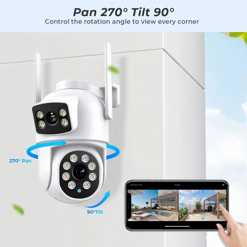 Outdoor Wifi Camera With Screen Mini Connect Mobile Batteries Voice Video Intercom Night Vision Full Hd Deurbel Met En