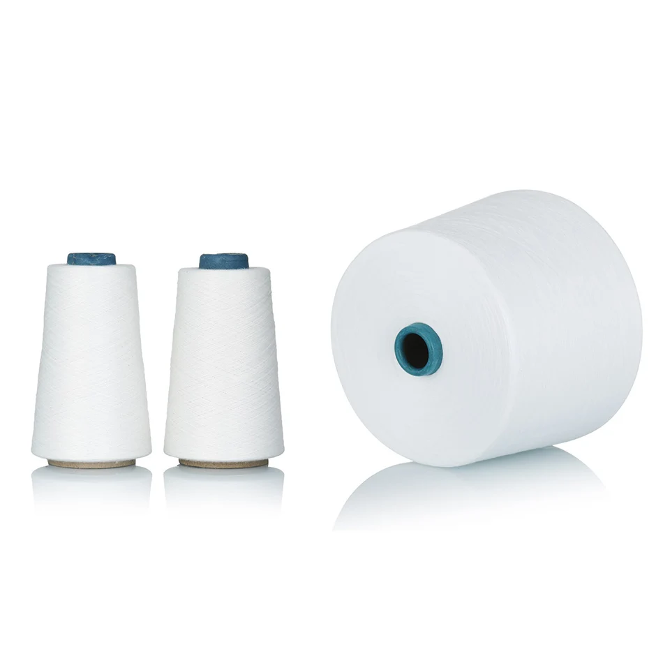 Compact ring 24/132/1 40/1  TC PC CVC 8020 polyester cotton yarn for knitting clothes fabrics