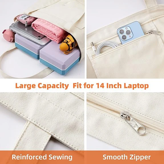 Wholesale Sports Fitness Pula Shoulder Canvas Tote Brown Yoga Mat Bag Custom Logo With Mat Carrier Pocket