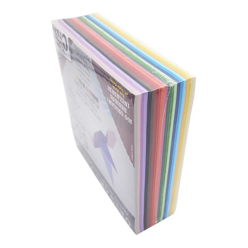 500 шт. 15x15 см 70 г листы Высококачественная цветная Складная бумага Оригами