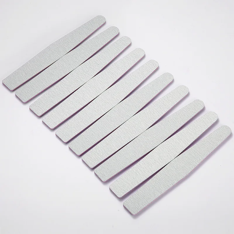 Factory direct professional custom printing logo double-sided disposable nail file 80/100/180 Japanese sandpaper nail file